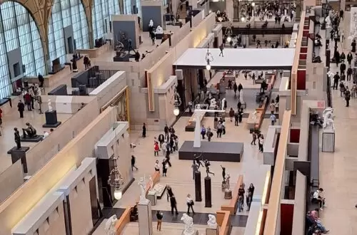 Musée d'Orsay - vue sur la pendule de l'ancienne gare d'Orsay
