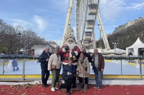 l'entrée du marché de Noël aux Tuileries