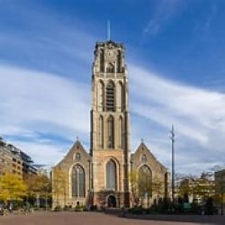 église protestante St Laurent ou la grande église à Rotterdam